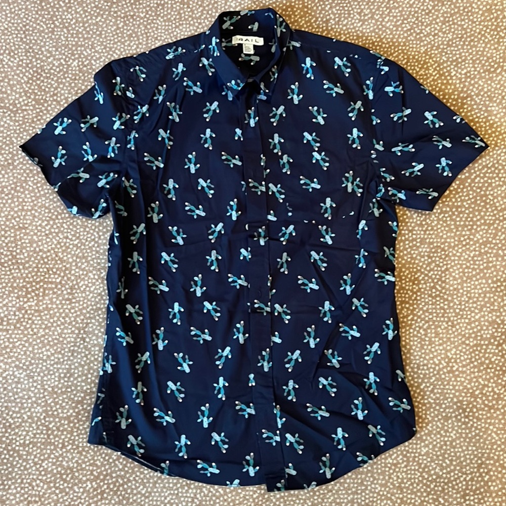 Short Sleeve button down shirt with Cacti…by The Rail.  Size Small